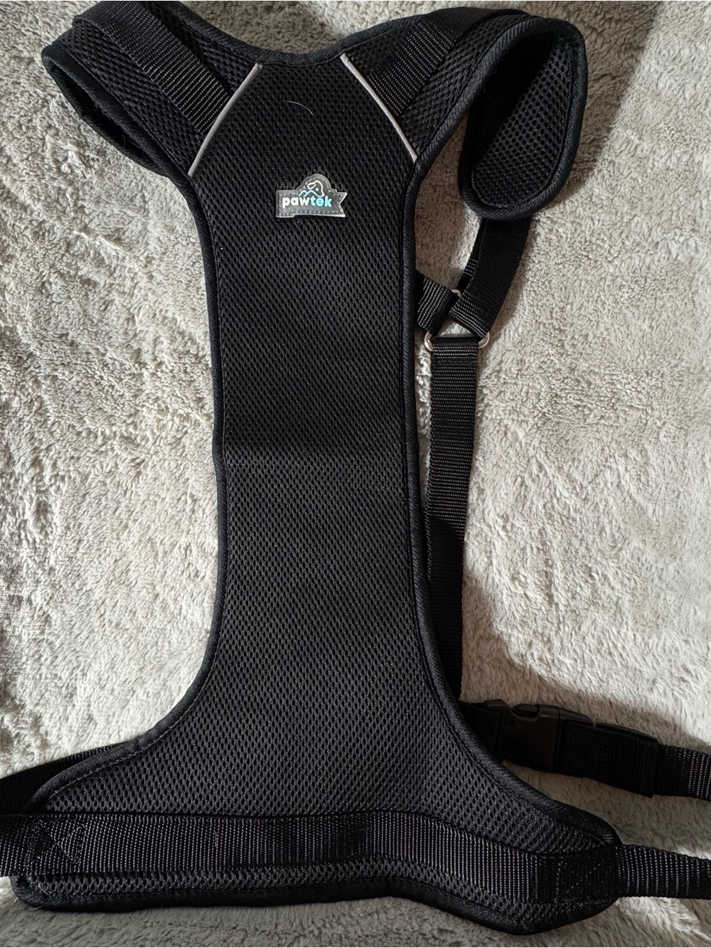 Black Mesh Dog Harness Xl